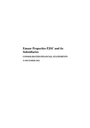 Thumbnail Emaar Properties Financial Statement 2022