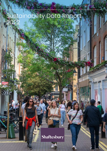 Vorschaubild Shaftesbury Capital Nachhaltigkeitsbericht 2022