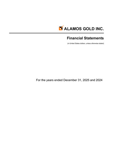Thumbnail Alamos Gold Financial Statement 2025