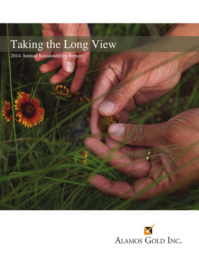 Thumbnail Alamos Gold Sustainability Report 2014