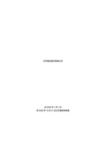 Thumbnail Tianqi Lithium Financial Statement 2022
