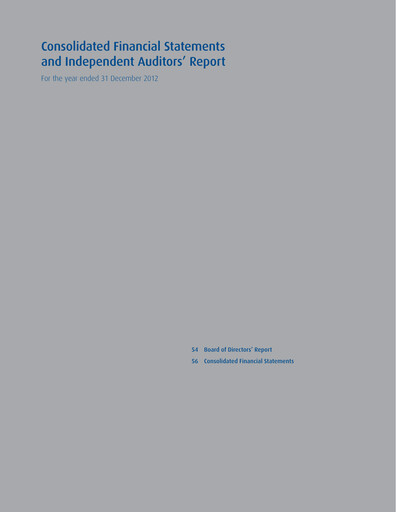 Thumbnail National Bank of Kuwait Financial Statement 2012