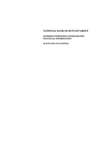 Thumbnail National Bank of Kuwait Financial Statement 2014-h1