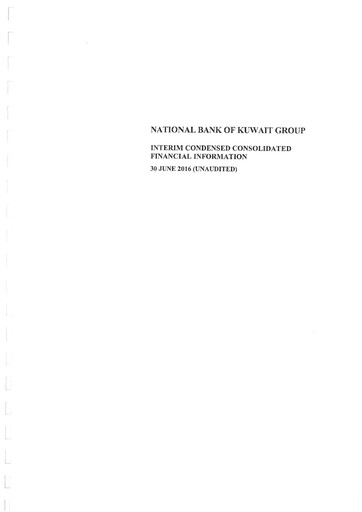 Thumbnail National Bank of Kuwait Financial Statement 2016-h1
