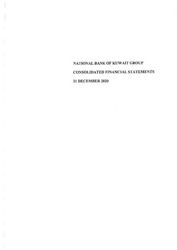 Thumbnail National Bank of Kuwait Financial Statement 2020