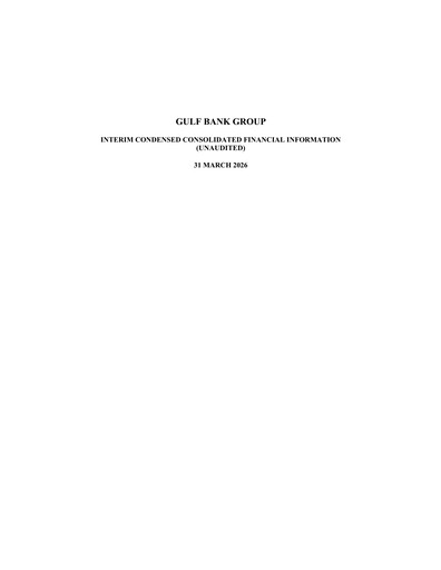 Thumbnail Gulf Bank Quarterly Report 2026-q1