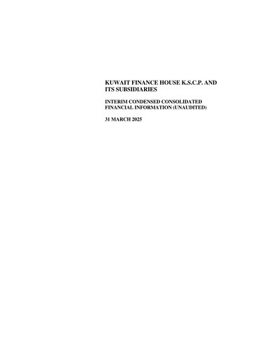 Thumbnail Kuwait Finance House Financial Statement 2025-q1