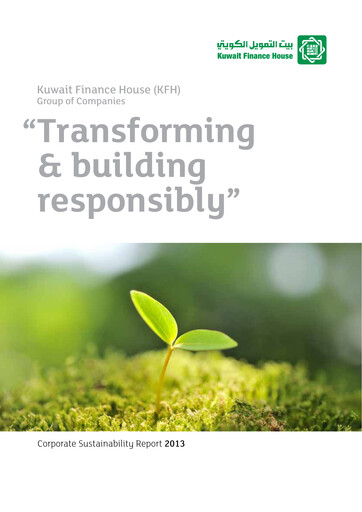 Thumbnail Kuwait Finance House Sustainability Report 2013