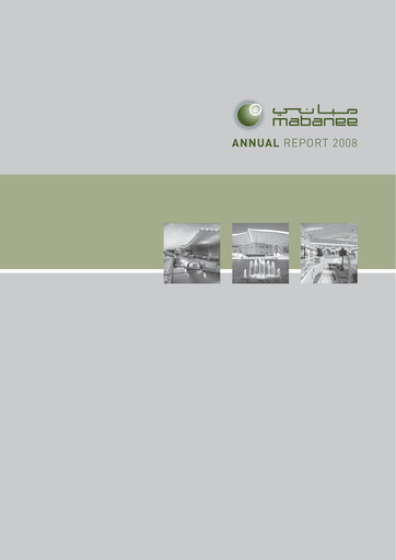 Thumbnail Mabanee Company Annual Report 2008