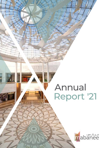 Thumbnail Mabanee Company Annual Report 2021