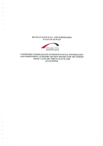 Thumbnail Boubyan Bank Financial Report 2008-h1