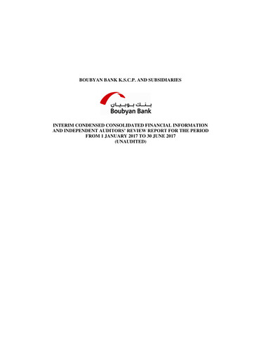 Thumbnail Boubyan Bank Financial Report 2017-h1