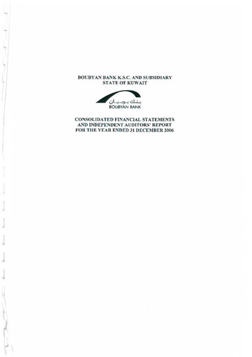 Thumbnail Boubyan Bank Financial Statement 2006