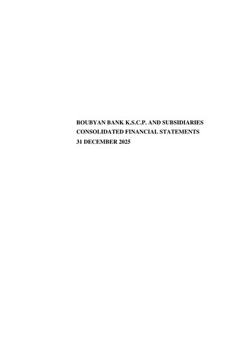 Thumbnail Boubyan Bank Financial Statement 2025