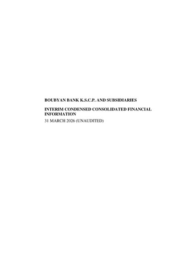 Thumbnail Boubyan Bank Quarterly Report 2026-q1