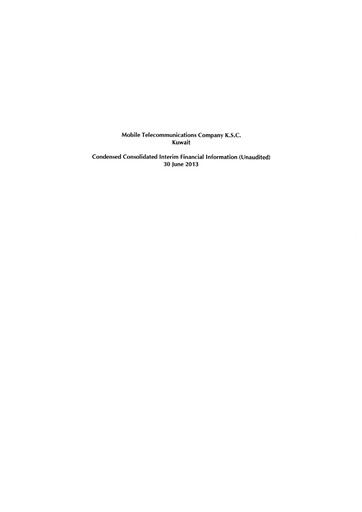 Vorschaubild Zain (Mobile Telecommunications Company) Finanzbericht 2013-h1