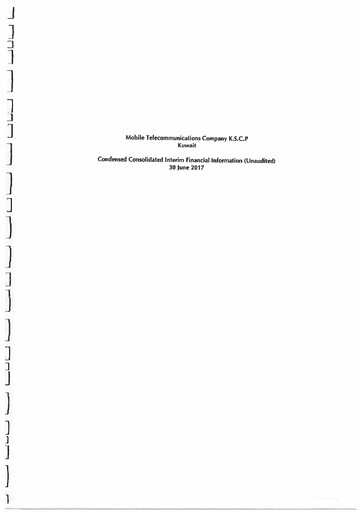 Vorschaubild Zain (Mobile Telecommunications Company) Finanzbericht 2017-h1