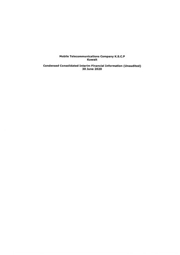 Vorschaubild Zain (Mobile Telecommunications Company) Finanzbericht 2020-h1