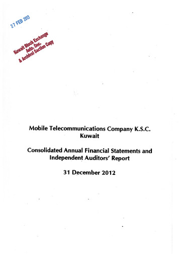 Vorschaubild Zain (Mobile Telecommunications Company) Finanzmitteilung 2012