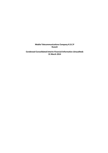 Vorschaubild Zain (Mobile Telecommunications Company) Quartalsbericht 2014-q1