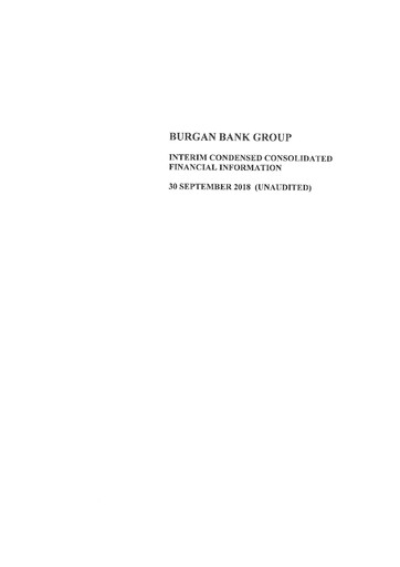 Thumbnail Burgan Bank Financial Statement 2018-9m