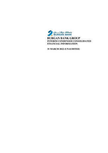 Thumbnail Burgan Bank Financial Statement 2022-q1