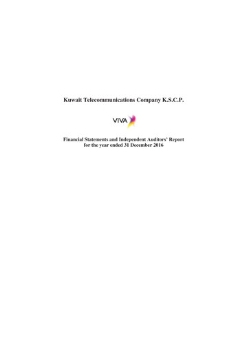 Thumbnail Kuwait Telecommunications Company Financial Statement 2016