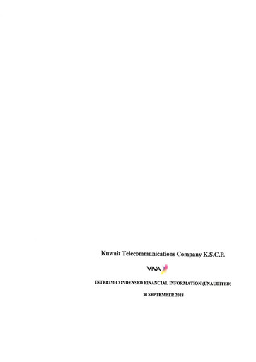 Thumbnail Kuwait Telecommunications Company Financial Statement 2018-9m