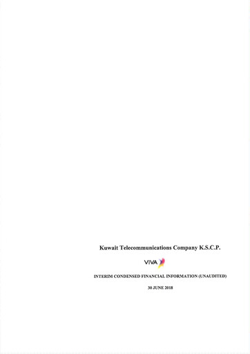 Thumbnail Kuwait Telecommunications Company Financial Statement 2018-h1