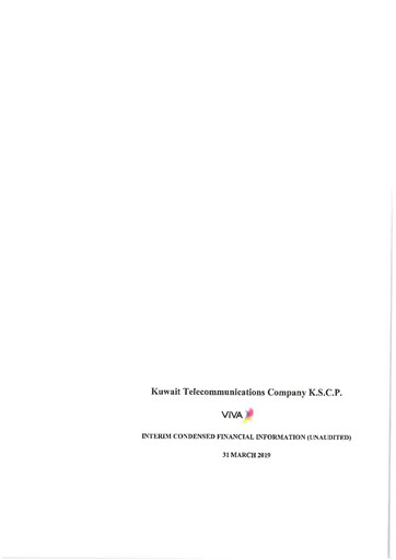 Thumbnail Kuwait Telecommunications Company Financial Statement 2019-q1