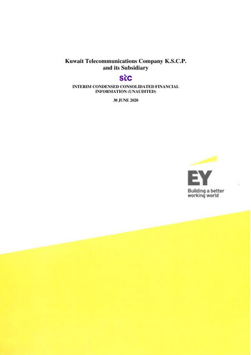 Thumbnail Kuwait Telecommunications Company Financial Statement 2020-h1