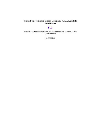 Thumbnail Kuwait Telecommunications Company Financial Statement 2022-h1