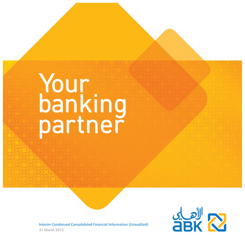 Thumbnail Al Ahli Bank of Kuwait Quarterly Report 2012-q1