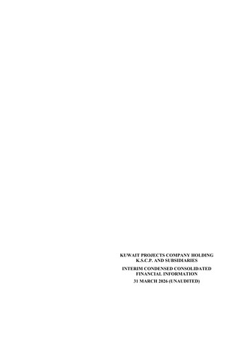 Miniature Kuwait Projects Company Holding Bilan financier 2026-q1