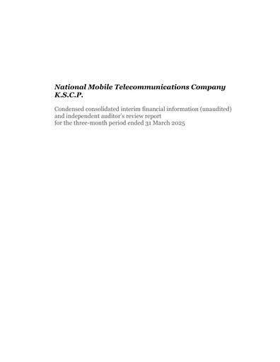 Thumbnail National Mobile Telecommunications Company Quarterly Report 2025-q1