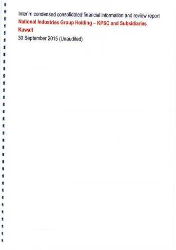 Thumbnail National Industries Group Holding Financial Statement 2015-9m