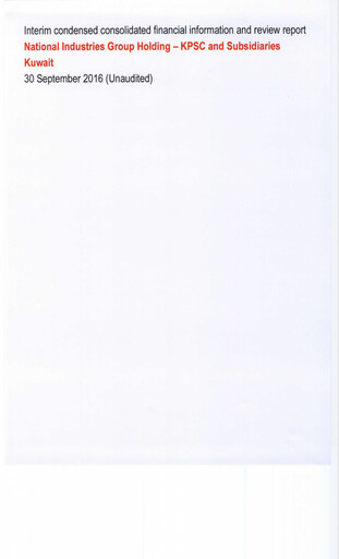 Thumbnail National Industries Group Holding Financial Statement 2016-9m