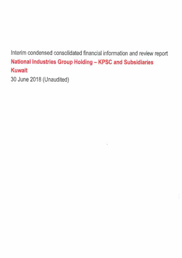 Thumbnail National Industries Group Holding Financial Statement 2018-h1