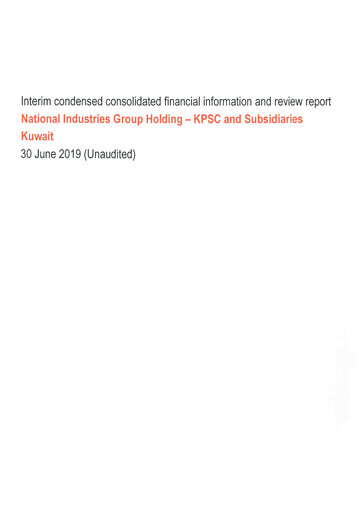 Thumbnail National Industries Group Holding Financial Statement 2019-h1