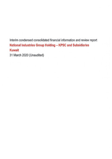 Thumbnail National Industries Group Holding Financial Statement 2020-q1