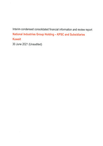 Thumbnail National Industries Group Holding Financial Statement 2021-h1