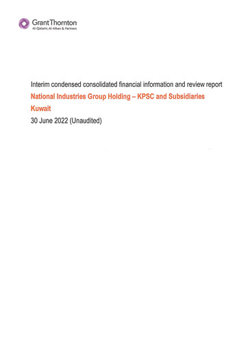 Thumbnail National Industries Group Holding Financial Statement 2022-h1