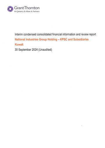 Thumbnail National Industries Group Holding Financial Statement 2024-9m