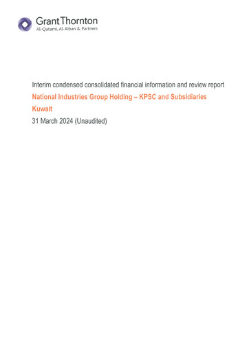 Thumbnail National Industries Group Holding Financial Statement 2024-q1