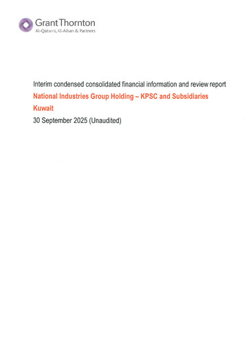 Thumbnail National Industries Group Holding Financial Statement 2025-9m