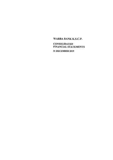 Thumbnail Warba Bank Financial Statement 2019