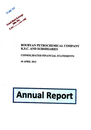 Thumbnail Boubyan Petrochemical Company Financial Statement fy2013