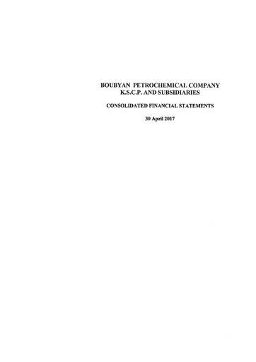 Thumbnail Boubyan Petrochemical Company Financial Statement fy2017