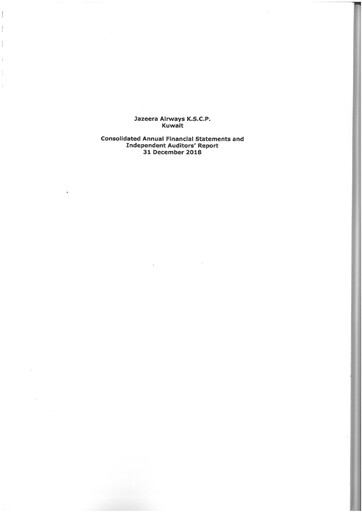 Thumbnail Jazeera Airways Financial Statement 2018