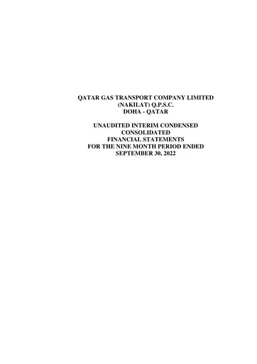 Thumbnail Qatar Gas Transport Company Financial Statement 2022-9m